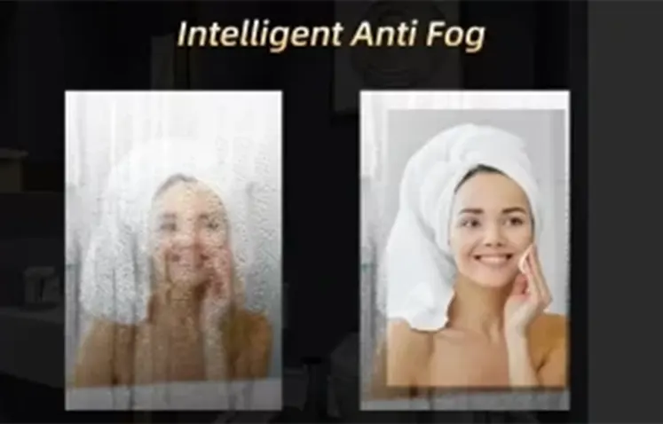The defog function of LED mirrors is a very practical function, especially in the bathroom environment.