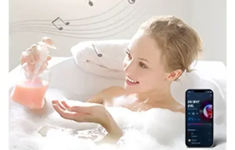 The LED mirror's Bluetooth Connection feature allows the mirror to connect wirelessly with other devices (such as smartphones, tablets, etc.) via Bluetooth.